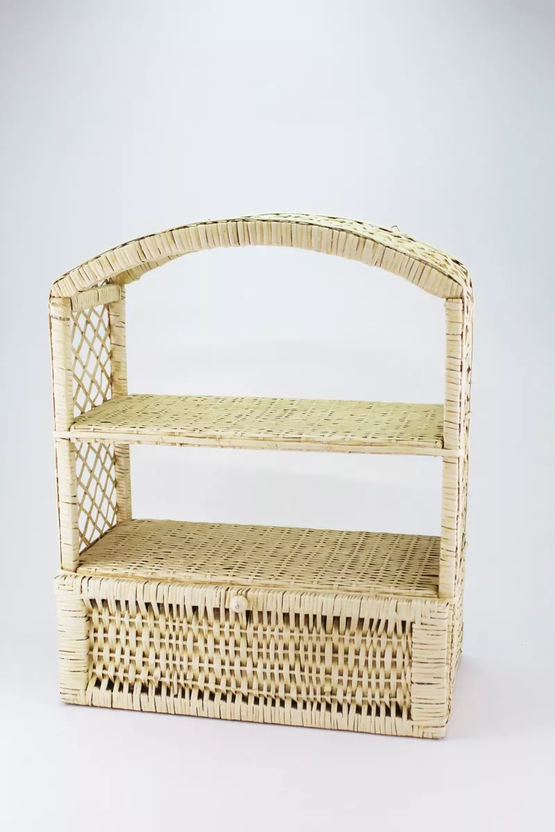 Rattan spice rack sales