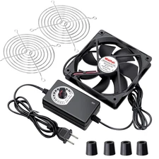 120mm X 25mm Ac Powered Computer Fan With Ac Plug 110v 120v 220v 240v Variable S