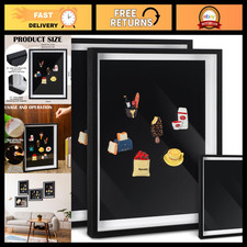Large Magnetic Display Board 16x12 - 2 Pcs, Black, Perfect for Home Office