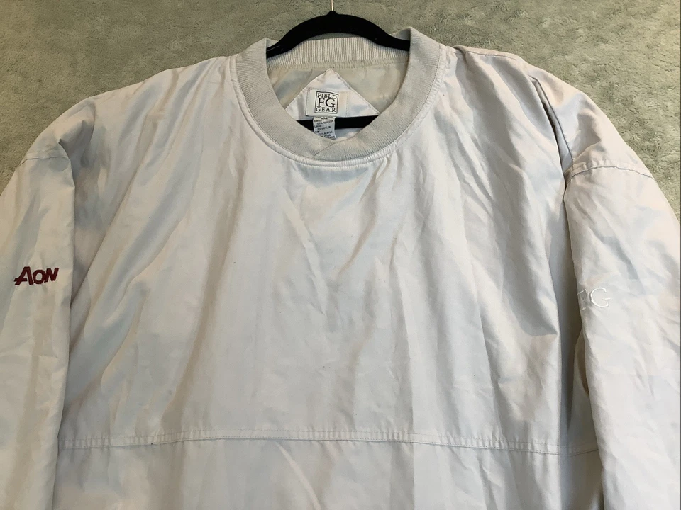 Field FG Gear Mens Unisex Beige Relaxed Fit Windbreaker XXL - Image 2 of 4