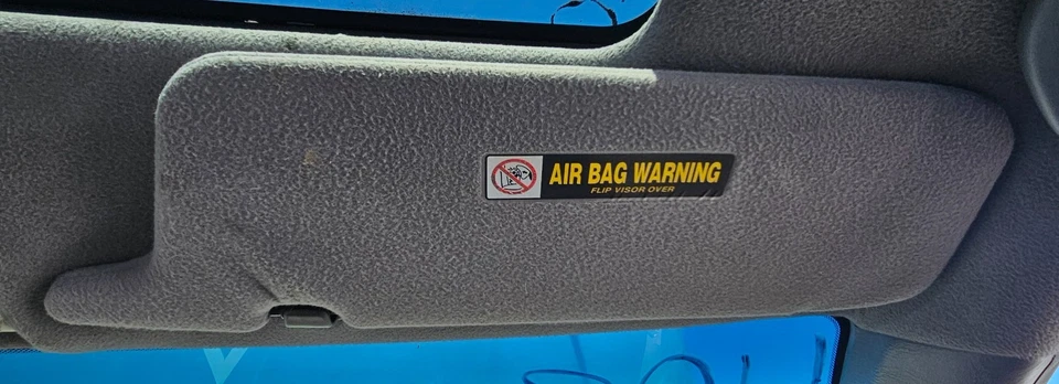 2001-2004 Honda Civic Sun Visor Dark Gray Passenger Side OEM Vanity Mirror - Imagem 3 de 4