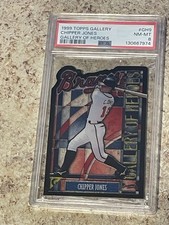 1999 Topps Gallery - Gallery of Heroes #GH9 - Chipper Jones PSA 8 Atlanta Braves