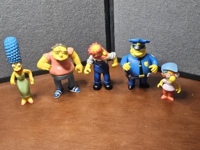 2001 Playmates Toys 5 Simpsons Series 1 World Of Springfield Interactive Figures