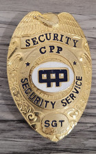 California Plant Protection Sergeant Security Badge Gold Eagle Vintge
