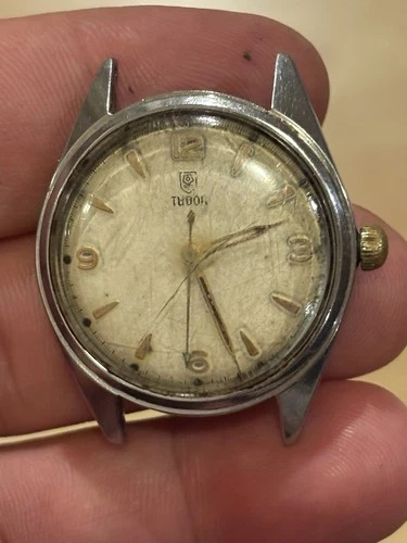 Vintage Stainless Steel TUDOR Rolex Mens watch In Good Working Condition