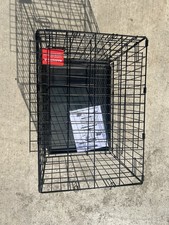 New Durable, Foldable Metal Wire Dog Crate with Tray, Single Door - 30 X 19 X 21