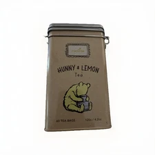 CHARBREW Winnie The Pooh HUNNY & Lemon Tea Bags 60 Locking Tin Exp 6/2028