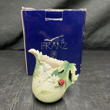 Franz Porcelain Collection Ladybug Sculptured Porcelain Creamer Jar FZ00400