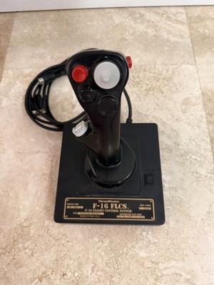 ThrustMaster F-16 FLCS Wired PC Flight Joystick w/ Throttle, 6ft, Black/Red