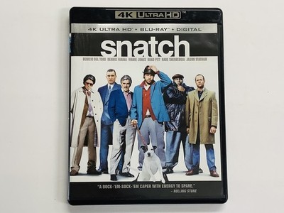 Snatch (4K Ultra HD + Blu-ray) 2-Disc Set, No Digital FREE SHIPPING  (G)