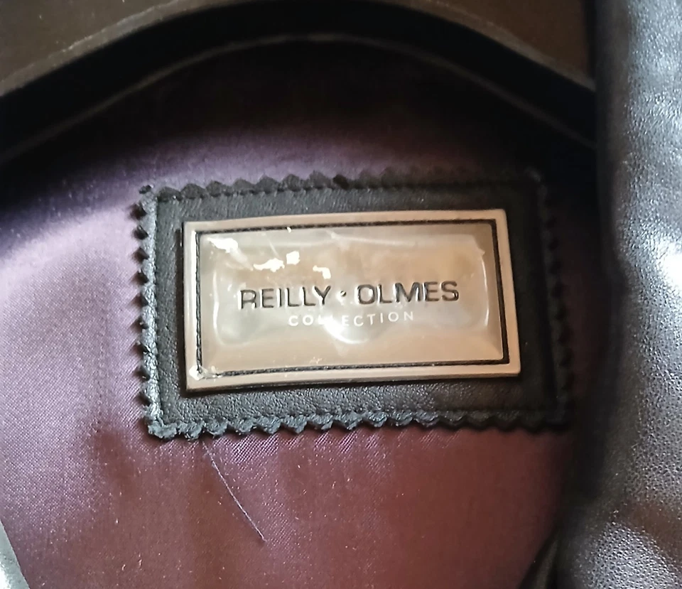 Vintage Reilly Olmes Men's Italian Soft Leather Jacket Large Excellent Condition - Image 4 of 4