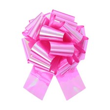 14 Inch Metallic Large Big Pull Bow Gift Wrapping Bows Ribbon Colorful Rose Red