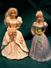 McDonald's Barbies 1992 Romantic Bride Barbie And 1994 Bridesmaids Skipper