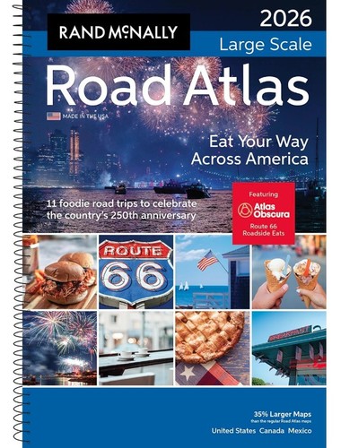 2026 Rand McNally Large Scale Road Atlas (Used Cover Damages)