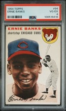 ERNIE BANKS 1954 TOPPS PSA 4 ! *FRESHLY GRADED ! *DEAD CENTERED BEUATY ! *MR CUB