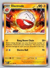 Carta Pokemon Electrode 101/165 Holo Rara SV: Scarlatto e Viola 151 - NM