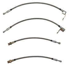 Jegs Complete Brake Hose Kit For 2011-2022 Jeep Grand Cherokee Braided