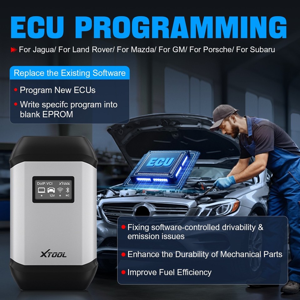 Performance Tool Code Reader XTOOL XVCI MAX Pass-Thru J2534 Coding Programming Diagnostic Tool Code ...