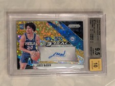 Jared McCain 2024 Prizm Fast Break Auto ✨Gold Disco✨ /10 Rookie ✨BGS 9.5/10✨