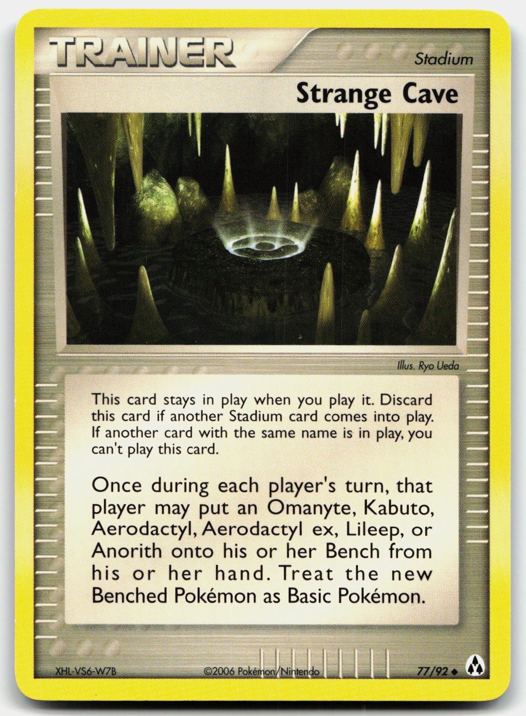 STRANGE CAVE 77/92 UNCOMMON LEGEND MAKER POKEMON MP