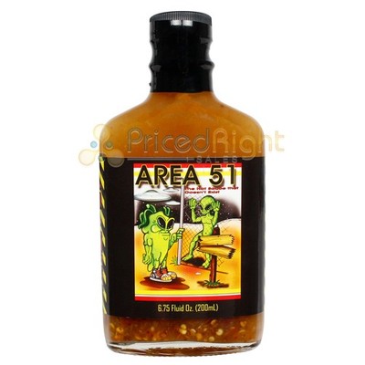 Area 51 The Hot Sauce That Doesn't Exist 8 out of 10 Heat Rating 6.75 Fluid Oz
