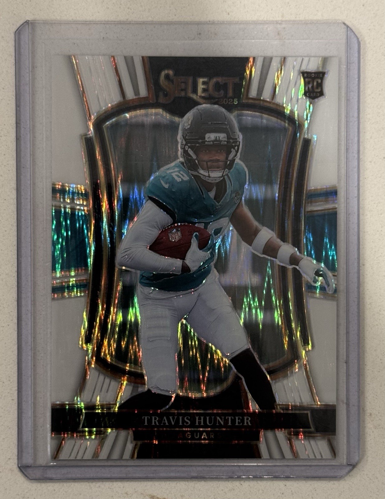 2025 PANINI SELECT 128 TRAVIS HUNTER WHITE SHOCK PRIZM /799