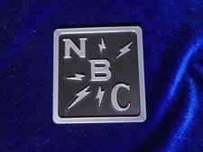 Reproduction Vintage NBC Stand Flag Call Letters Antique Logo 3D Podcast Fan Art