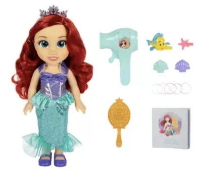 Frozen Ready with Me Large Doll and Hair Play Set -Ariel