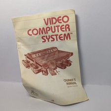Original 1980 Atari CX2600A Video Computer System Owner's Manual - Worn