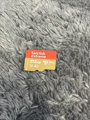 SanDisk Extreme 512GB 190MB/S Class 10 Micro SD MicroSDXC U3 Memory Card SDSQXAV