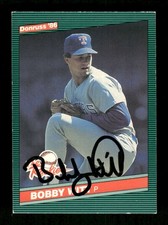 1986 Donruss The Rookies  49 Bobby Witt Sr. signed auto autograph  crisp sig BXC
