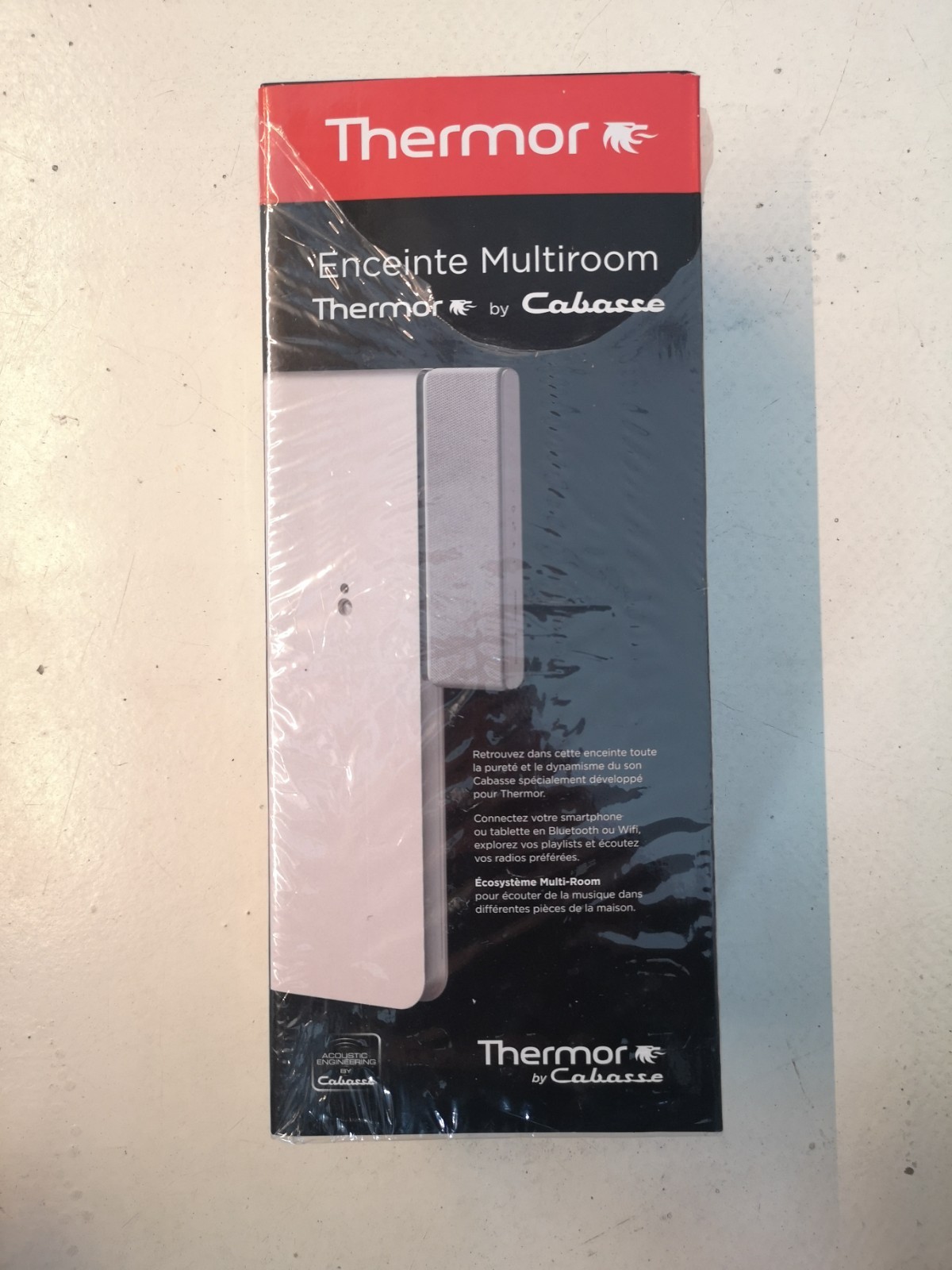 Chauffage connecté Thermor Equateur 4 avec musique multiroom Cabasse