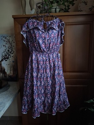 Pepe Jeans Kleid mit Seide Gr. L. Top Zustand