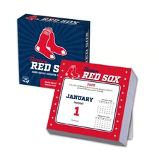 Turner Licensing,  MLB Boston Red Sox 2026 Desk Calendar, 5.38'' X 5.38'', 12-Mo