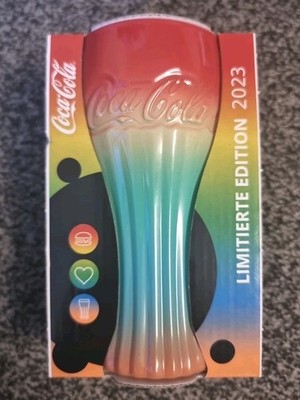 McDonalds - Coca Cola Glas Gläser - Limitierte Edition 2023 - Regenbogen - NEU