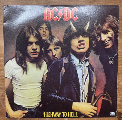 AC/DC Highway To Hell Atlantic SD 19244 1979 12'' Black Vinyl LP Stereo VG+