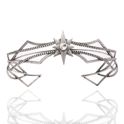 Tiara Corona Elfo Regolabile Unisex Cerchietto Lega Accessorio Regalo Cosplay - Foto 26 di 26