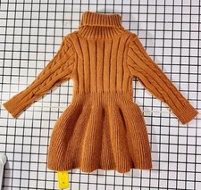 2-SHEIN Sweater Dresses Baby Girl 12 Months Red And Rust