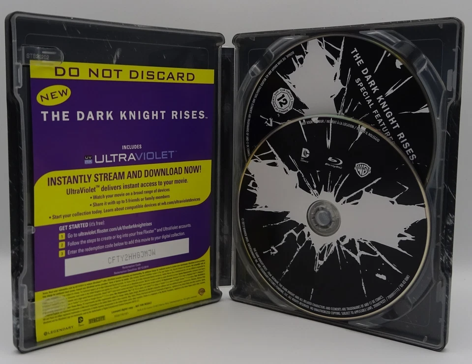 Batman Dark Knight Rises Blu-ray Steel book limited edition Comics, Hero - Image 2 of 4