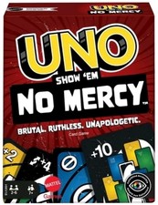 mattel UNO Show em No Mercy Card Game for Kids, Adults  Family Night, Parties