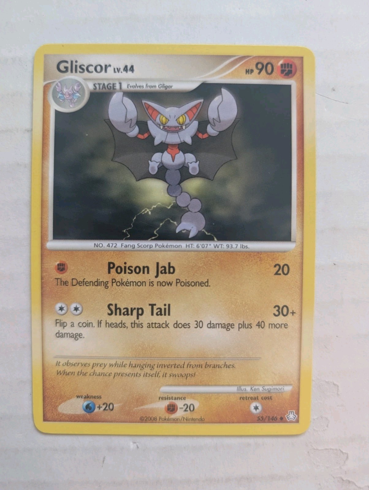 Pokemon Legends Awakened Uncommon Card - Gliscor 55/146