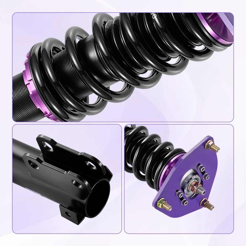 Conjunto de 2 puntales coilover delanteros y 2 traseros para Mitsubishi Galant 2004-2012 (DJ) Foto 4 de 4