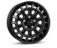 1X Borbet Design CW7 Black Matt 8.0Jx18 5X120 ET53