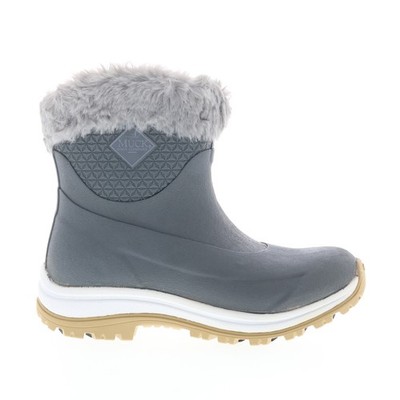 Original Muck Apres Slip On Ankle AG APV100 Womens Gray Synthetic Winter Boots 5