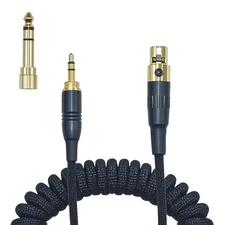 Braided 1/8" to 1/4" Stereo Audio Cable with Adapter for Beyerdynamic AKG 13ft