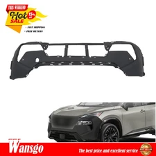 Brand New BLK For Nissan Rogue 2024 Front Bumper Cover With Sensor Holes Plastic