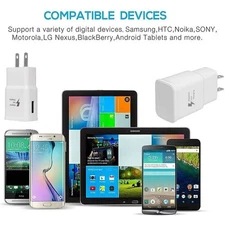 Universal White USB Wall Adapter Charger Plug Charging For Samsung S20 S21