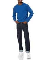 Fleece-Sweatshirt Herren Xs Blau Heide Rundhalsausschnitt Amazon Essentials