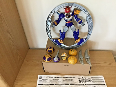 Power Rangers Ninja Storm Lightning Megazord funktionstüchtig + Kugelkugeln 10+ 11 sehr guter Zustand