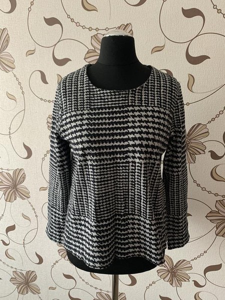 Women COS Sweater Grey Cotton 38 / M / 46